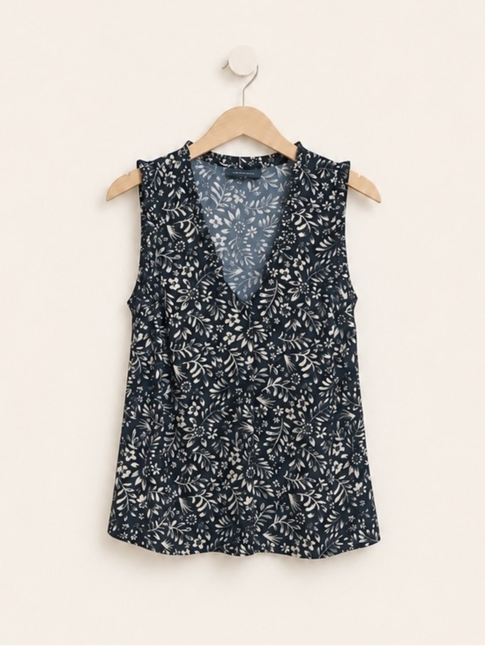 ModCloth Floral Ruffle Blouse